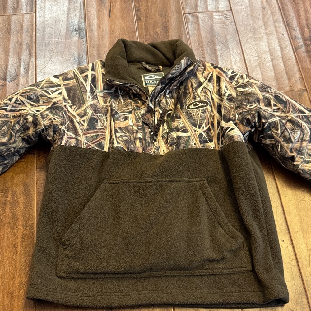 Drake Kids Camouflage and Brown Puffer Jacket
